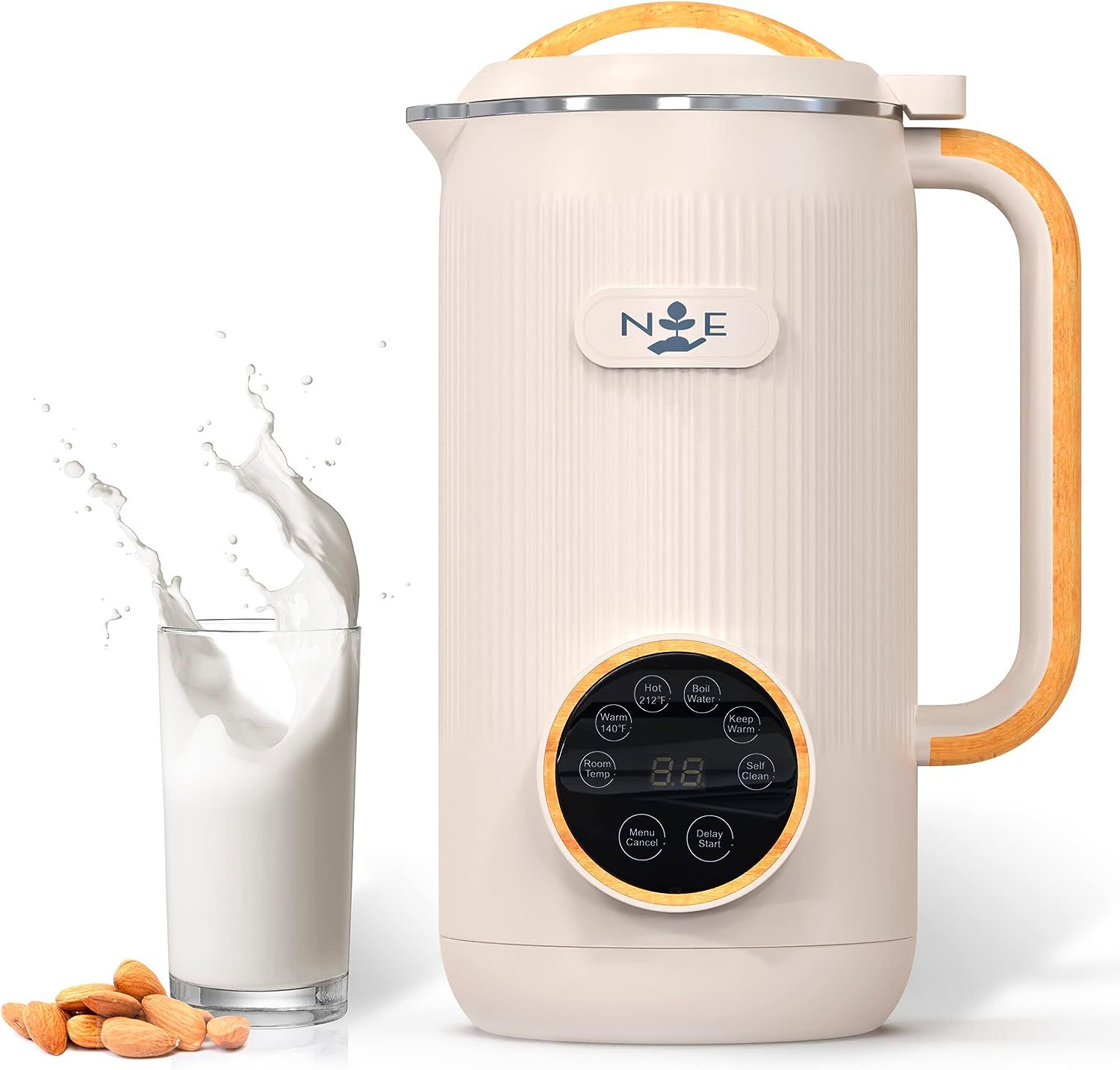 Nut Milk Maker, Automatic Almond Milk Machine for Homemade Plant-Based  Milk, Oat, Soy, Dairy Free Beverages, 20 oz Soy Milk Maker with Delay